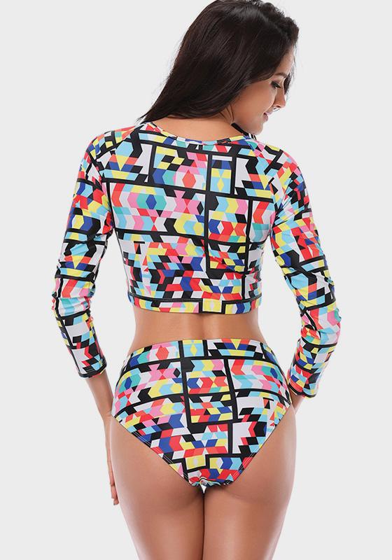 Levis Long Sleeves High Waist Tankini Levis Long Sleeves High Waist Tankini