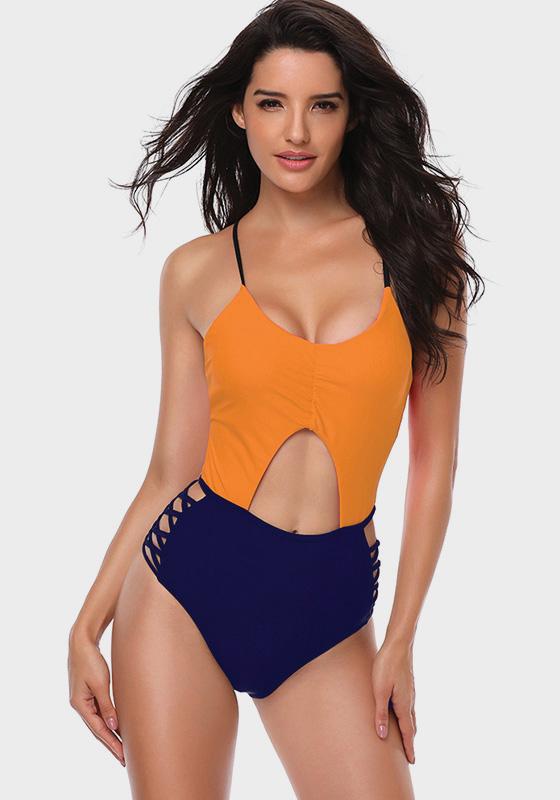 Orian Patchwork One Piece Orian Patchwork One Piece