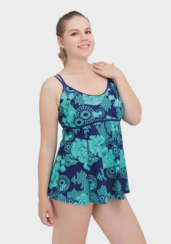 Setha Plus Size Print Swim Dress Setha Plus Size Print Swim Dress