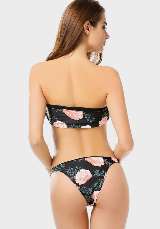 Villa Print Push Up Bikini Villa Print Push Up Bikini