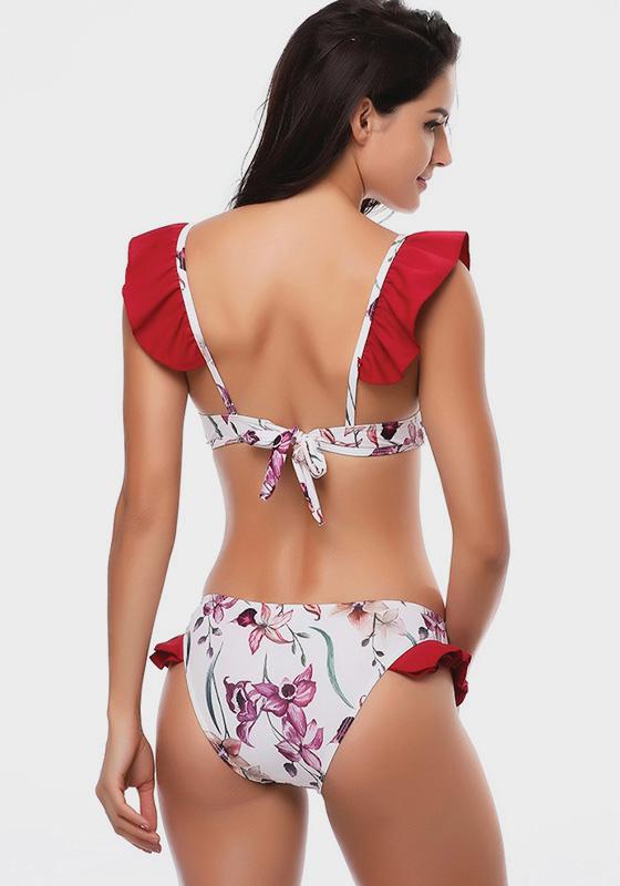 Celer Retro Vintage Flounce Bikini Celer Retro Vintage Flounce Bikini