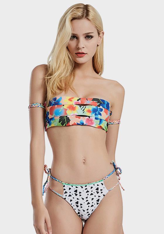 Edaceo Floral Print Bikini Edaceo Floral Print Bikini