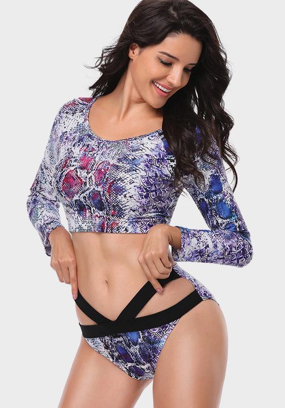 Levis Long Sleeves High Waist Tankini Levis Long Sleeves High Waist Tankini