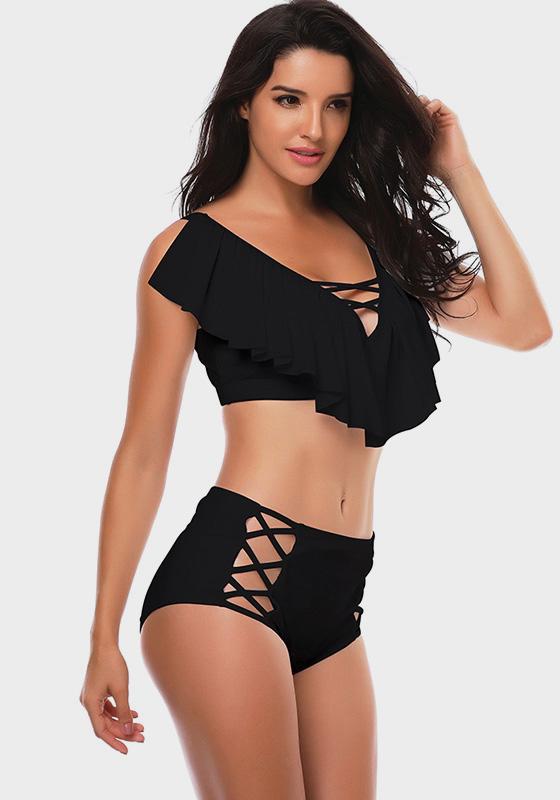 Levis Long Sleeves High Waist Tankini Levis Long Sleeves High Waist Tankini